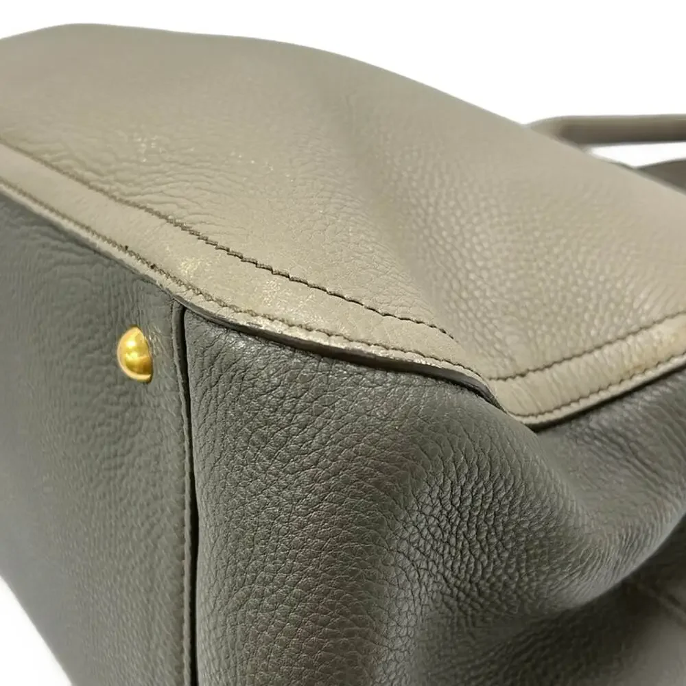 Miu Miu Vitter Carib Handbag Light gray